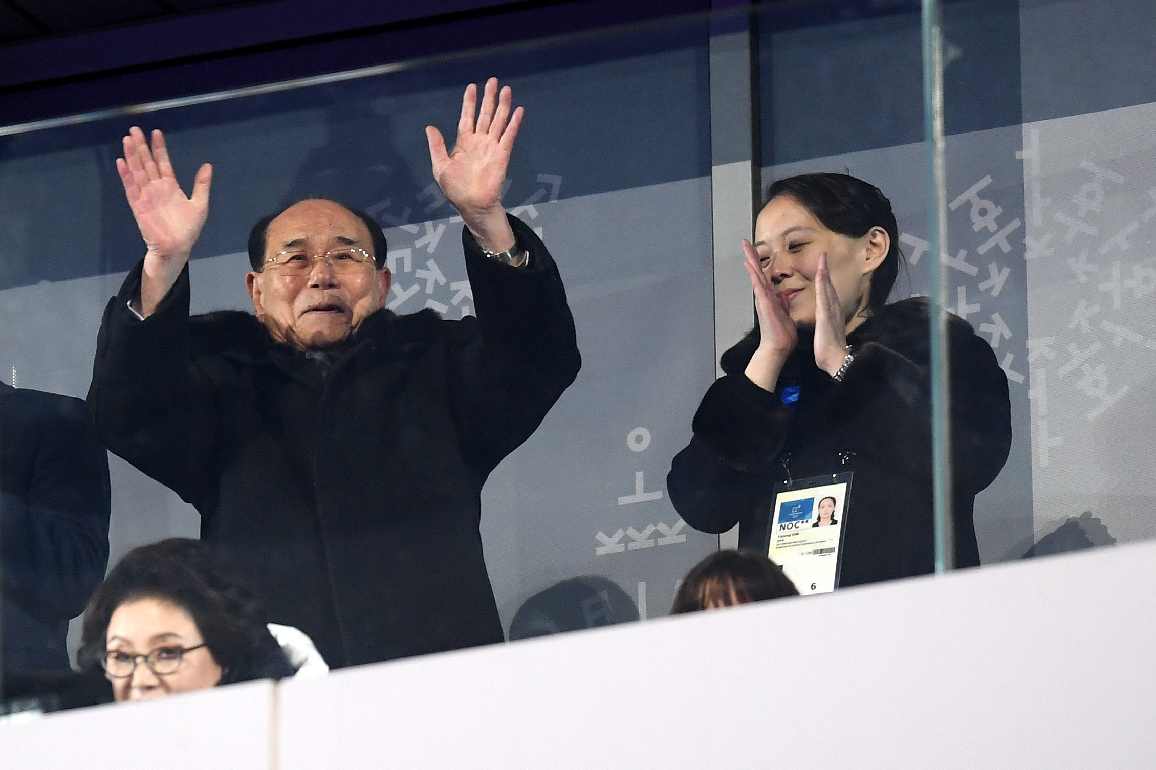 PYEONGCHANG-GUN, SOUTH KOREA - FEBRUARY 09: Kim Yo-jong applauds during the Opening Ceremony of the PyeongChang 2018 Winter Olympic Games at PyeongChang Olympic Stadium on February 9, 2018 in Pyeongchang-gun, South Korea. (Photo by Matthias Hangst/Getty Images)