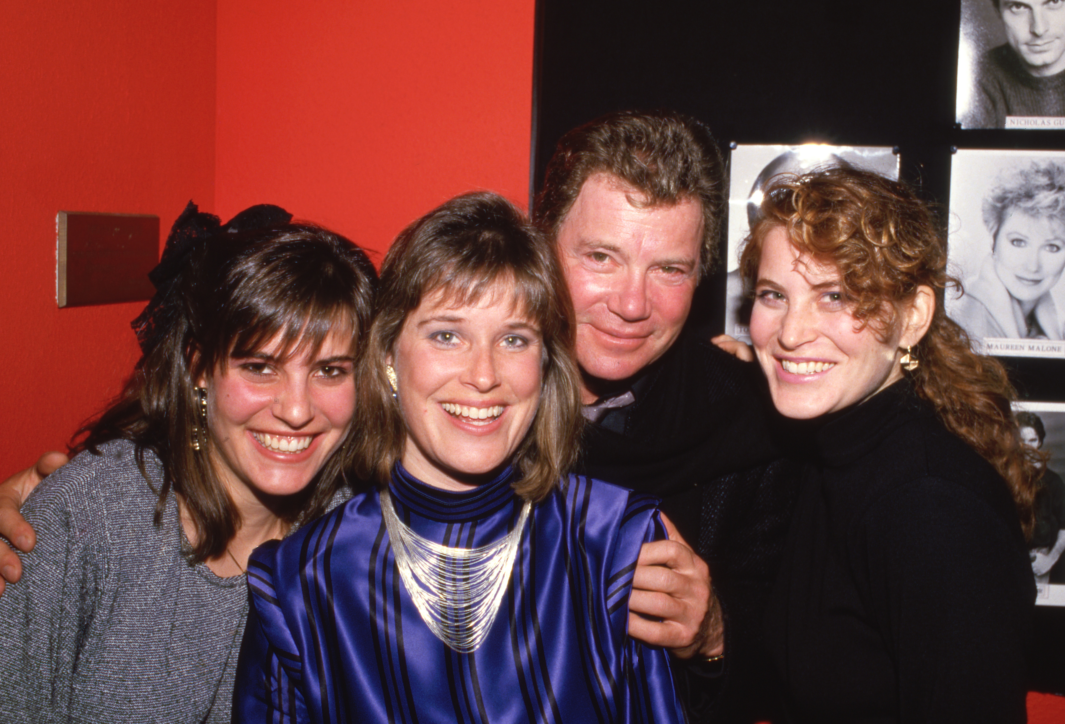 WIlliam Shatner and daughters Melanie, Leslie and Liz Circa 1980's