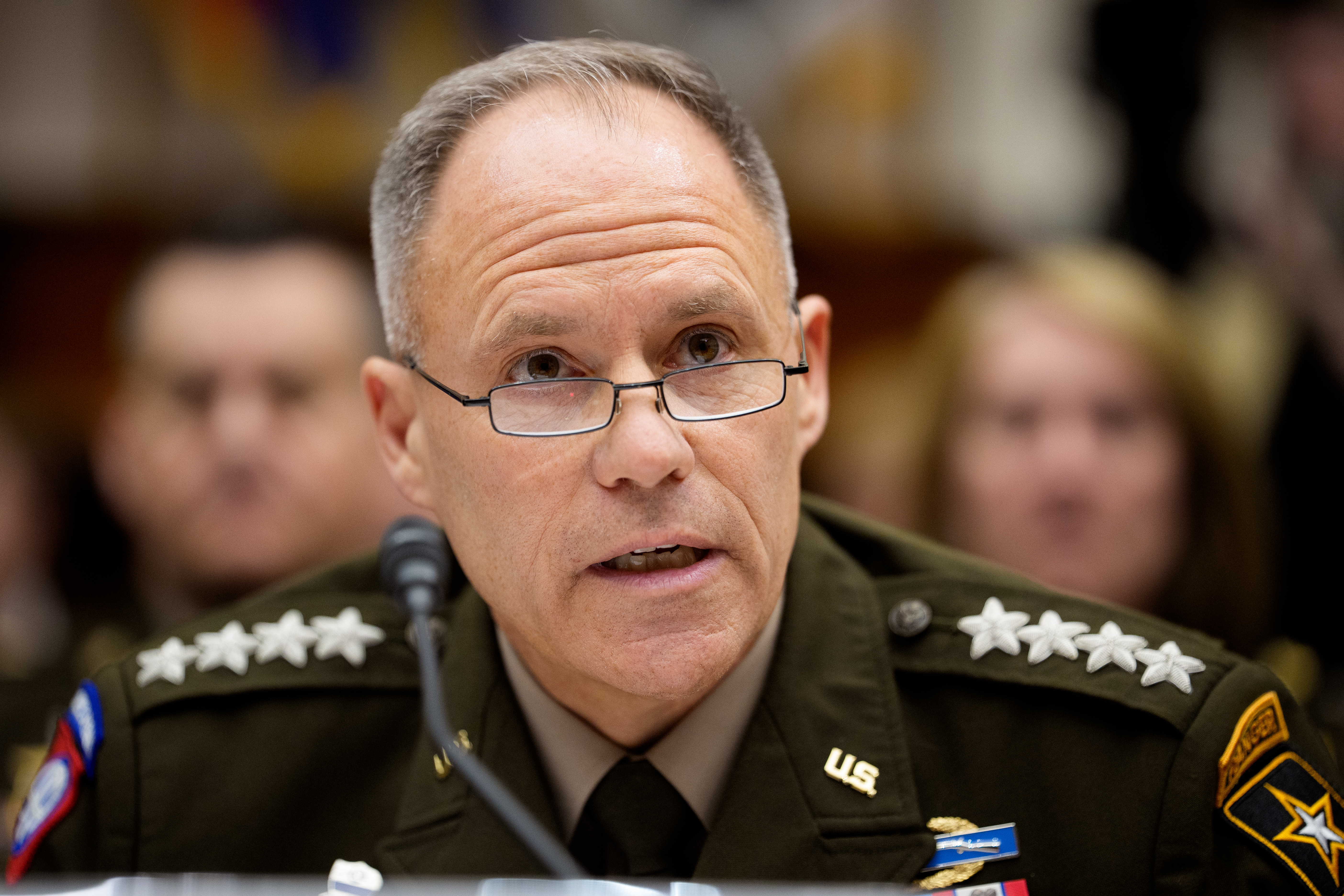 Army Vice Chief of Staff Gen. Christopher LaNeve speaks during a House Armed Services Committee hearing on Capitol Hill on May 15, 2026 in Washington, DC. The committee held a hearing to review the posture of the U.S. Army in review of the Defense Authorization Request for Fiscal Year 2027. (Photo by Andrew Harnik/Getty Images)