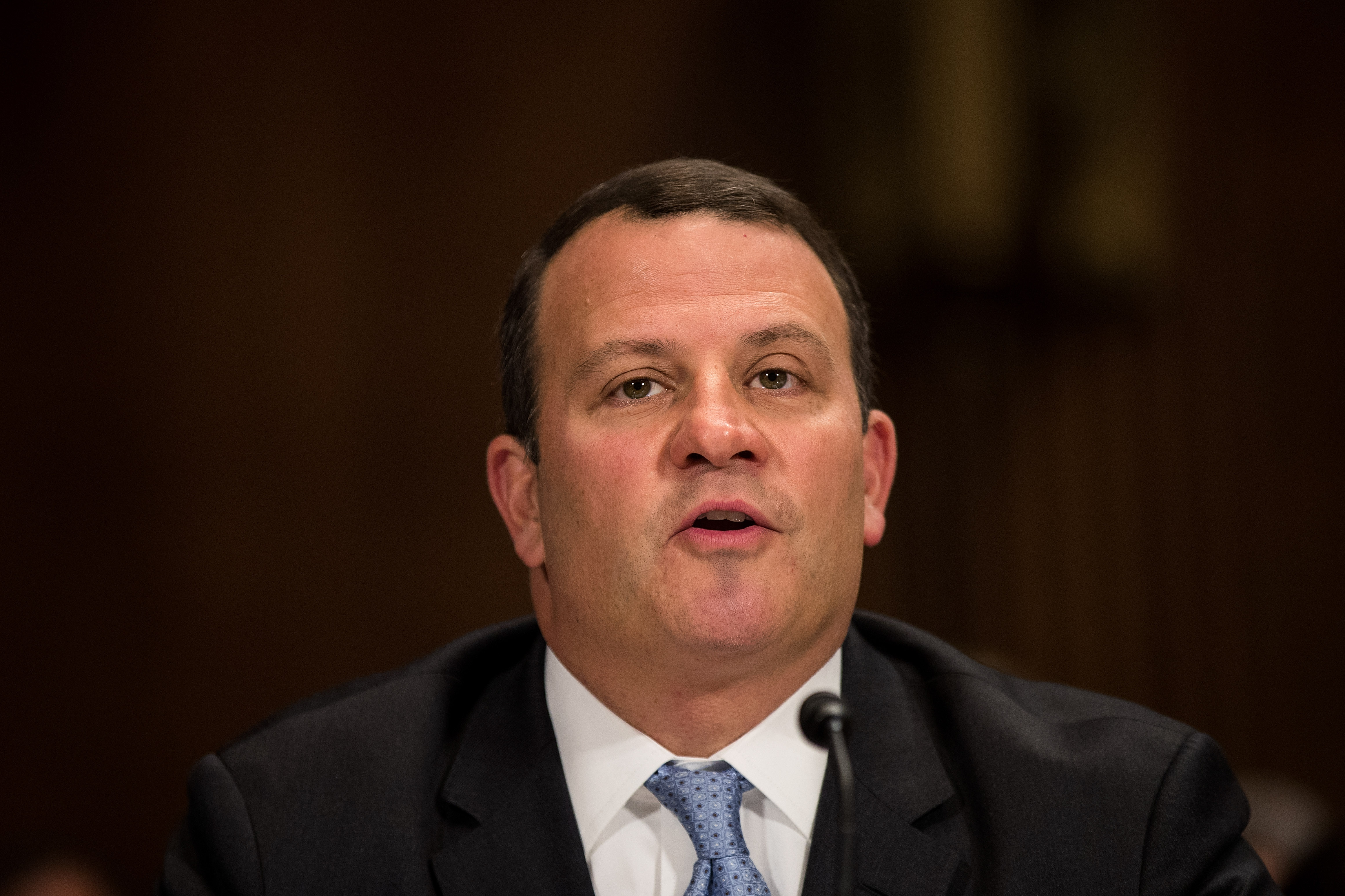 WASHINGTON, DC - JUNE 28: Timothy J. Kelly, nominee to be a United States District Judge for the District of Columbia, testifies during a Senate Judiciary Committee nomination hearing on Capitol Hill, June 28, 2017 in Washington, DC. (Photo by Drew Angerer/Getty Images)