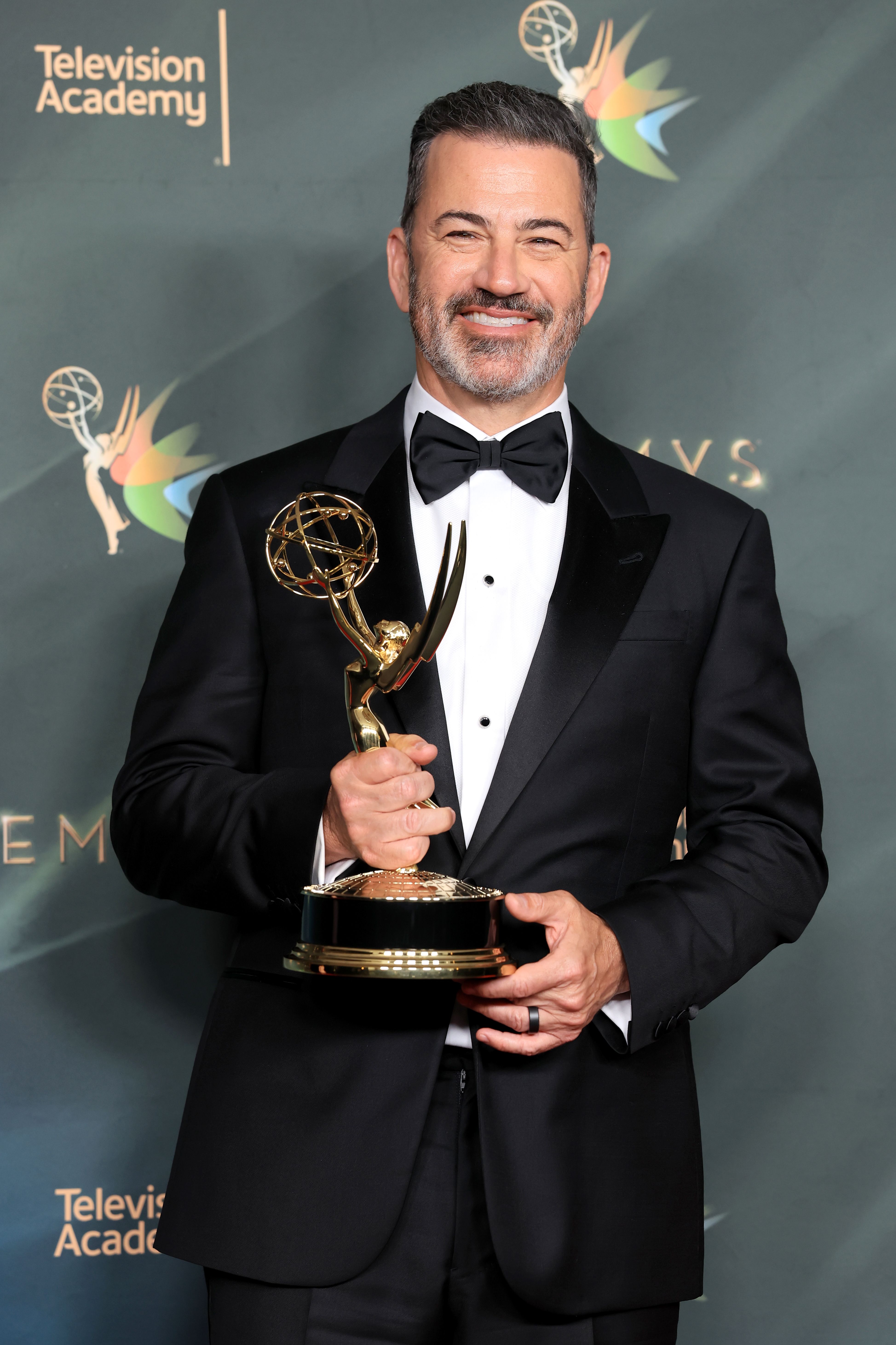 LOS ANGELES, CALIFORNIA - SEPTEMBER 05: Jimmy Kimmel, winner of the Outstanding Host For A Game Show award for