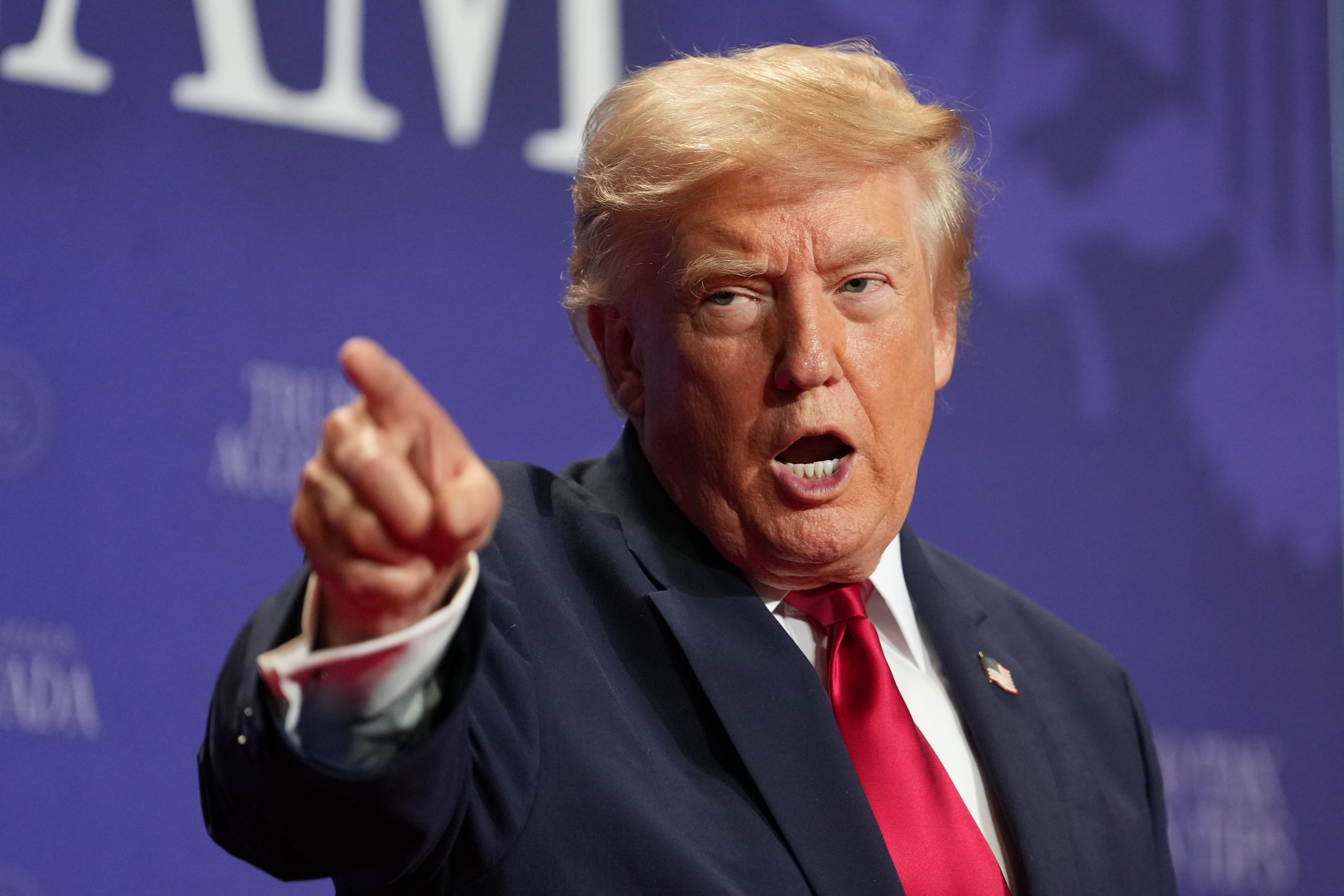 President Donald Trump speaks at an event at the Red Rock Casino Resort and Spa in Las Vegas, Wednesday, Aug. 5, 2026. (AP Photo/Mark Schiefelbein)
