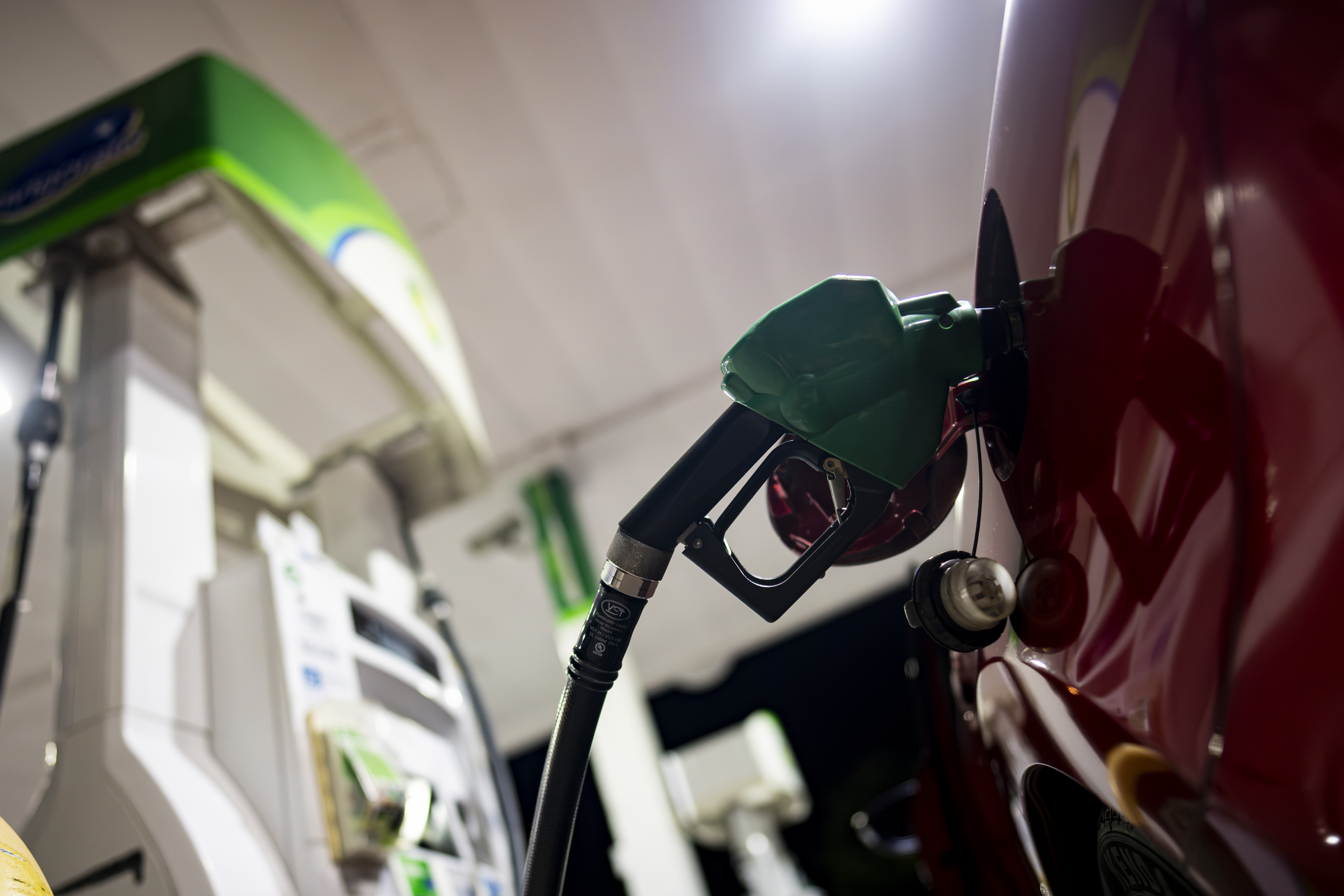 WASHINGTON, DC - JULY 27: Unleaded gas is pumped into a car at a gas station on July 27, 2026 in Washington, DC. Gas prices have risen more than $1 due to geopolitical tensions in Iran, which have caused crude oil costs to rise. (Photo by Al Drago/Getty Images)