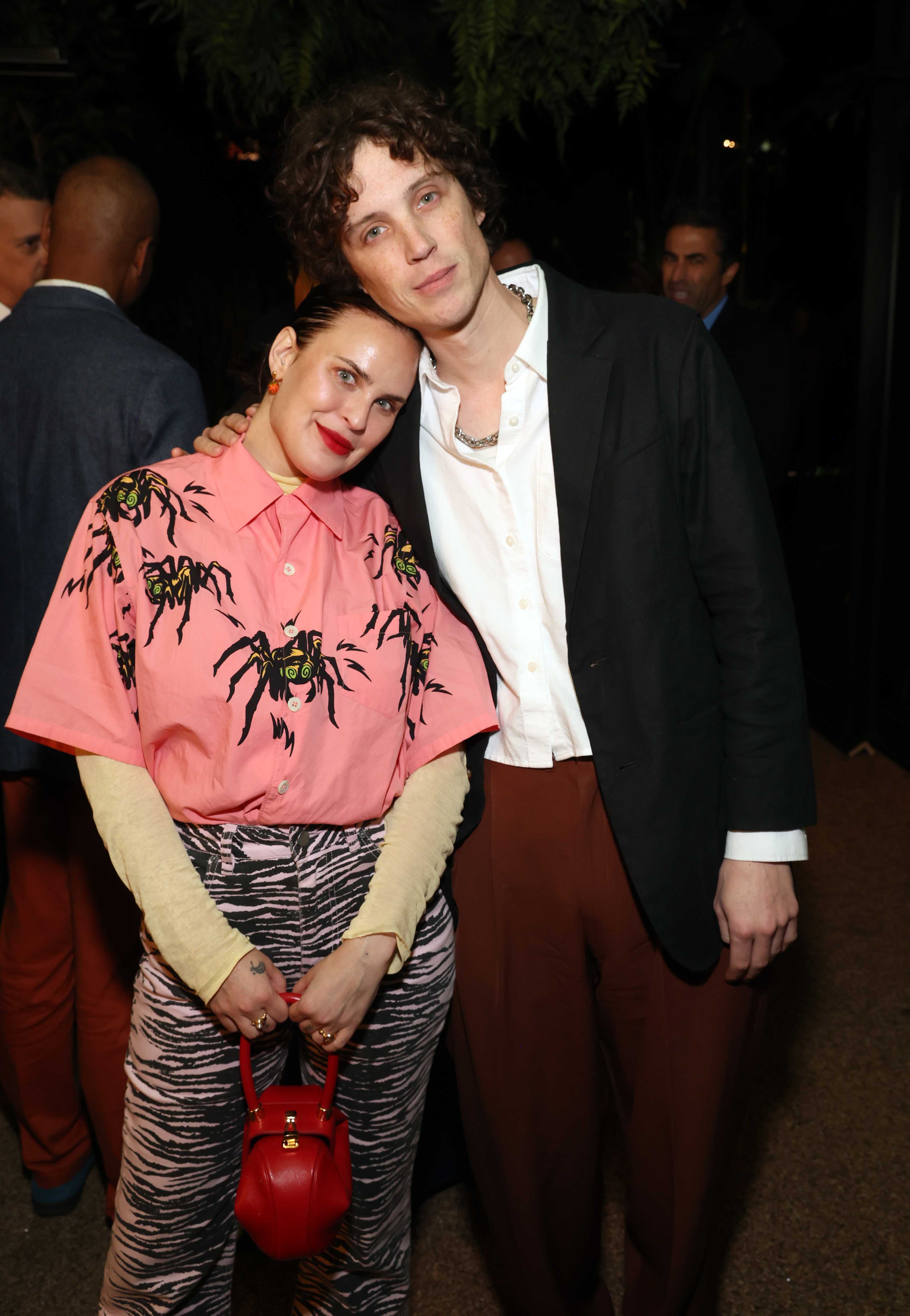Tallulah Willis and Justin Acee attend AD Celebrates Design Making A Difference at The West Hollywood EDITION on February 24, 2026 in West Hollywood, California.