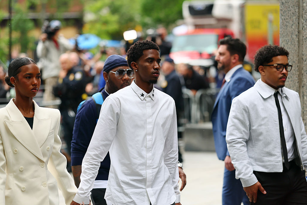 NEW YORK, NEW YORK - MAY 13: Jessie Combs, King Combs, and Justin Combs, the children of Sean