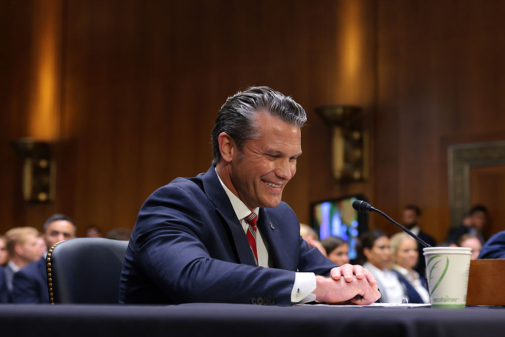 WASHINGTON, DC - JULY 21: U.S. Secretary of War Pete Hegseth testifies during a Senate Appropriations Committee hearing in the Dirksen Senate Office Building on Capitol Hill on July 21, 2026 in Washington, DC. Members of the Trump administration appeared before the committee to request supplemental funding amid recent escalation in the war with Iran. (Photo by Anna Moneymaker/Getty Images)