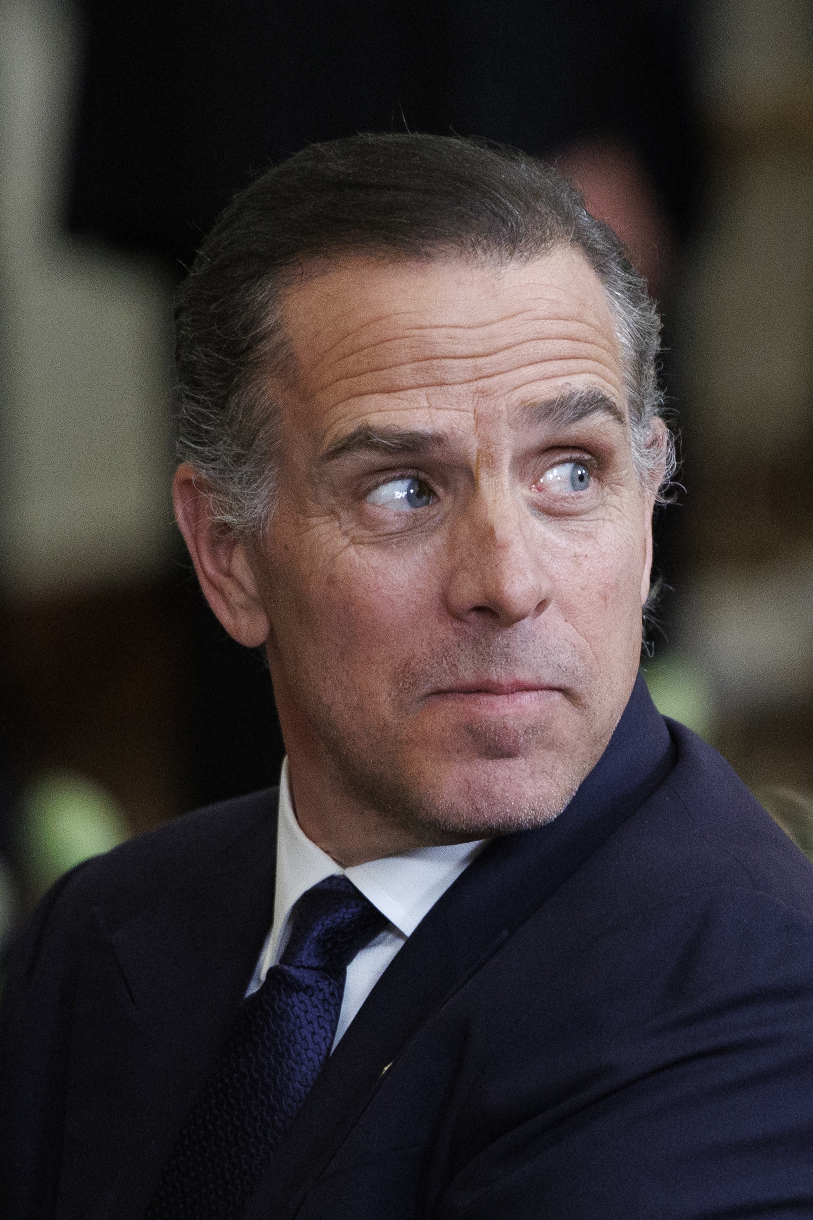 WASHINGTON, DC - JANUARY 4: Hunter Biden, son of U.S. U.S. President Joe Biden, looks on from the East Room of the White House during a Medal of Freedom ceremony on January 4, 2025 in Washington, DC. President Biden is awarding 19 recipients with the nation's highest civilian honor. President Biden is awarding 19 recipients with the nation's highest civilian honor. (Photo by Tom Brenner/Getty Images)