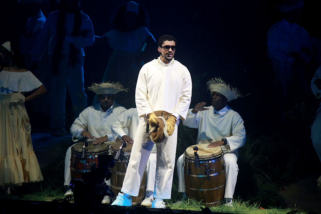 SAN JUAN, PUERTO RICO - SEPTEMBER 20: Bad Bunny performs live during