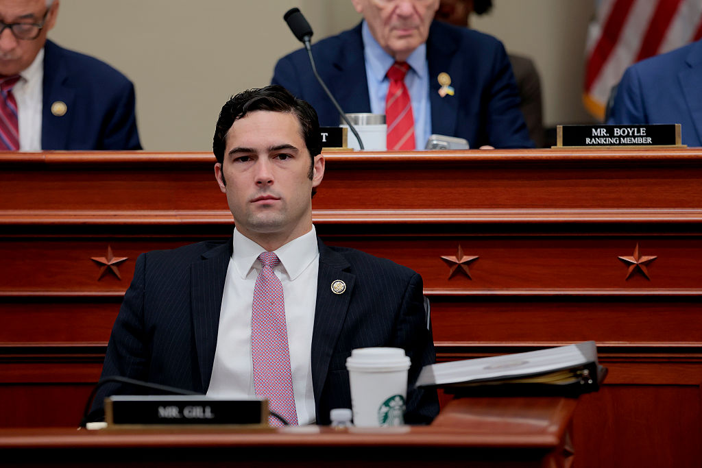 WASHINGTON, DC - MAY 16: Rep. Brandon Gill (R-TX) listens during a hearing with the House Budget Committee on Capitol Hill on May 16, 2025 in Washington, DC. Members of the Budget Committee met to consider House Republicans’ reconciliation bill, which includes U.S. President Donald Trump's proposed tax and spending cuts. The bill faced bipartisan opposition, with five Republican members of the House Budget Committee voting against it and supporting a motion for the committee to recess for the weekend. (Photo by Anna Moneymaker/Getty Images)