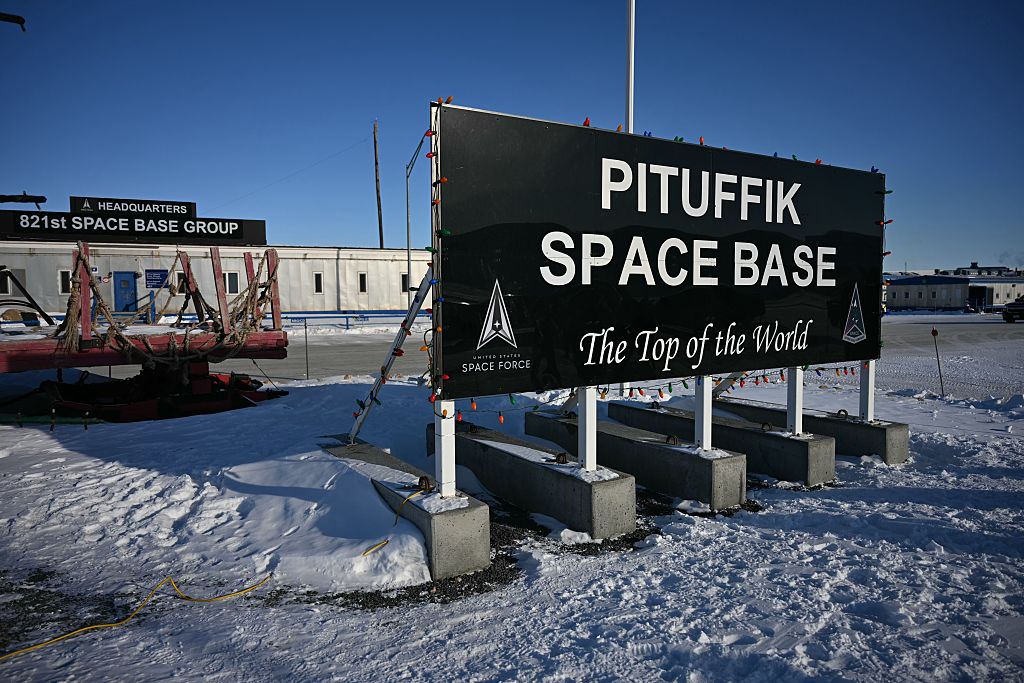 PITUFFIK, GREENLAND - MARCH 28: The US military's Pituffik Space Base on March 28, 2025 in Pituffik, Greenland. The itinerary for the visit was scaled back after a plan for a more extensive trip drew criticism from officials in Greenland and Denmark, which controls foreign and defence policy of the semiautonomous territory. (Photo by Jim Watson - Pool / Getty Images)