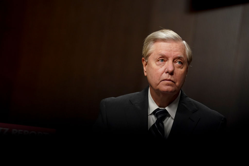 Senator Lindsey Graham, a Republican from South Carolina and chairman of the Senate Judiciary Committee, waits to begin a hearing in Washington, D.C., U.S., on Wednesday, Sept. 30, 2020. The committee is exploring the Federal Bureau of Investigation’s investigation of the 2016 Trump campaign and Russian election interference. Photographer: Stefani Reynolds/Bloomberg