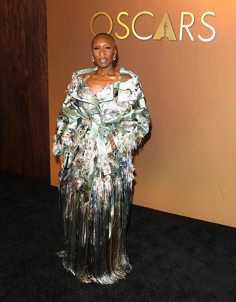 HOLLYWOOD, CALIFORNIA - NOVEMBER 16: Cynthia Erivo arrives at the 16th Governors Awards at The Ray Dolby Ballroom on November 16, 2025 in Hollywood, California. (Photo by Steve Granitz/FilmMagic)