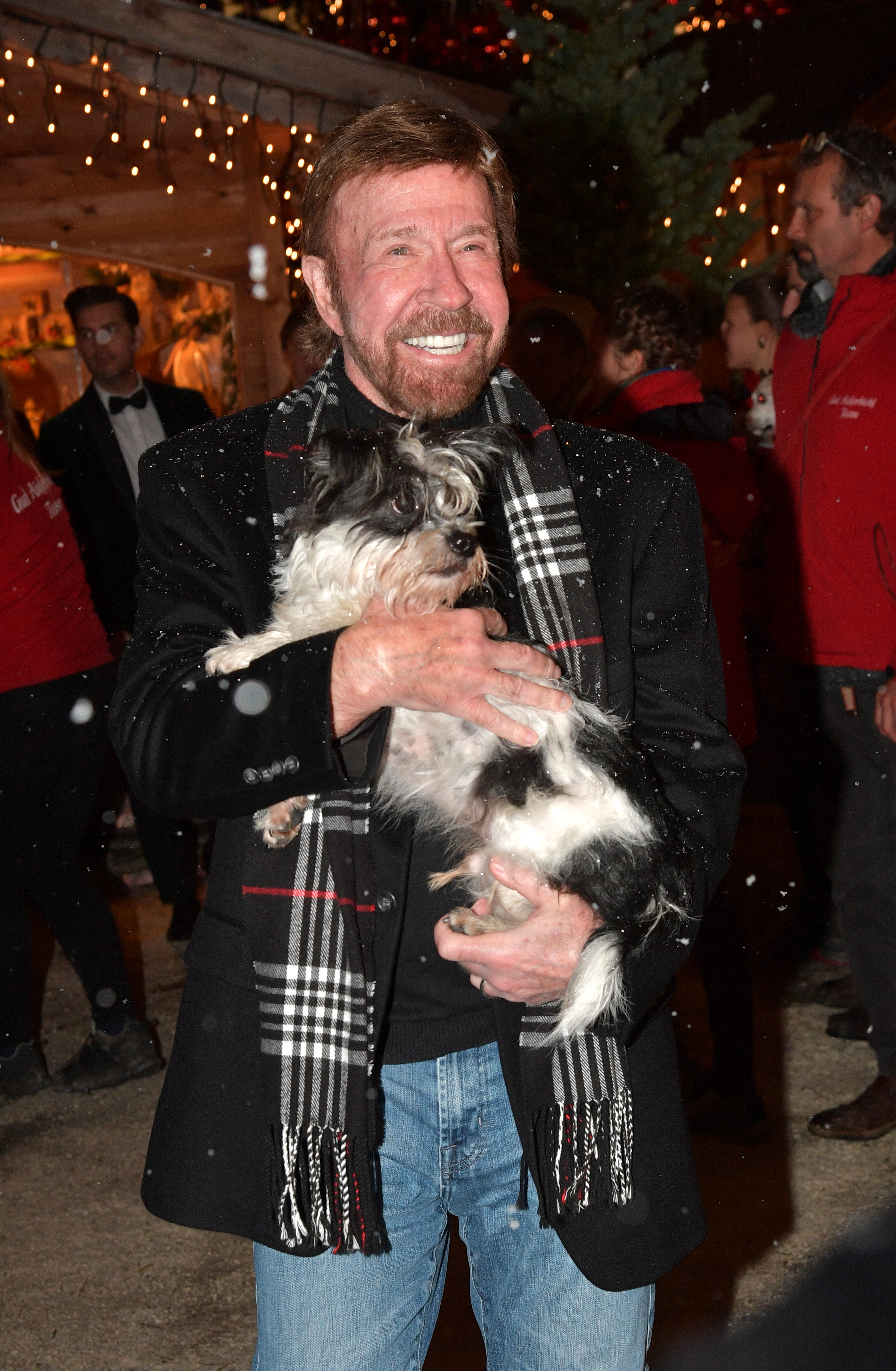 HENNDORF AM WALLERSEE, AUSTRIA - NOVEMBER 12:  Actor Chuck Norris during the Gut Aiderbichl Christmas Market opening on November 12, 2019 in Henndorf am Wallersee, Austria. (Photo by Hannes Magerstaedt/Getty Images)
