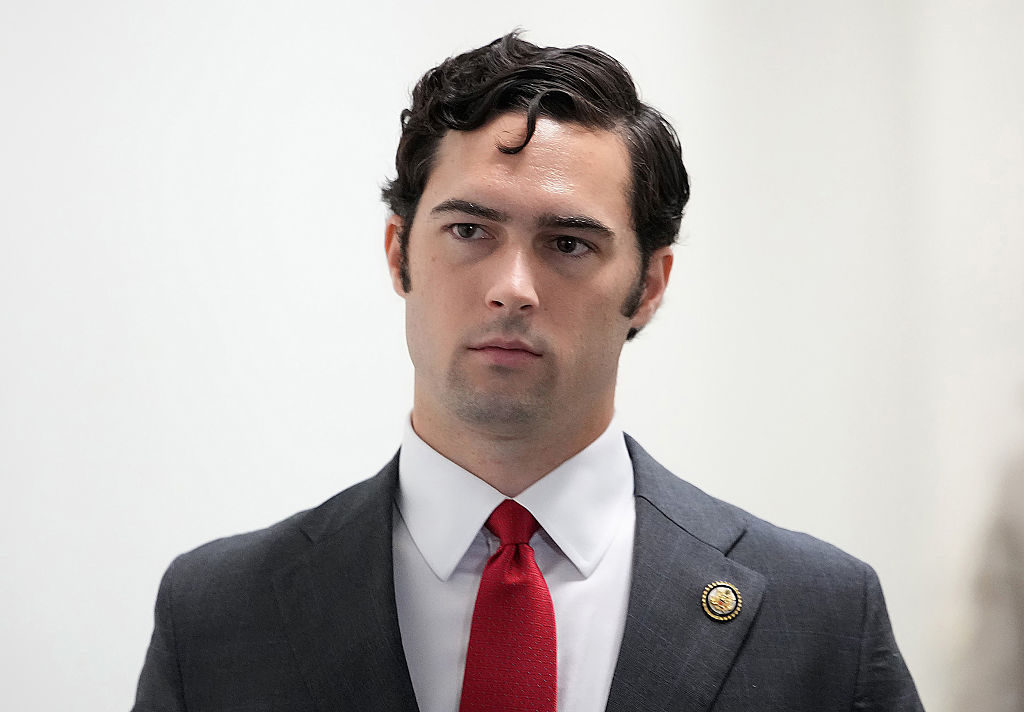 WASHINGTON, DC - JUNE 04: U.S. Rep. Brandon Gill (R-TX) leaves a House Republican caucus meeting at the U.S. Capitol on June 04, 2025 in Washington, DC. The Republicans met following the passage of the budget reconciliation bill. (Photo by Kevin Dietsch/Getty Images)