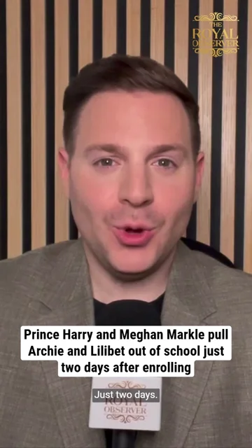 Prince Harry and Meghan Markle pull Archie and Lilibet out of school just two days after enrolling