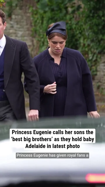 Princess Eugenie calls her sons the ‘best big brothers’ as they hold baby Adelaide in latest photo