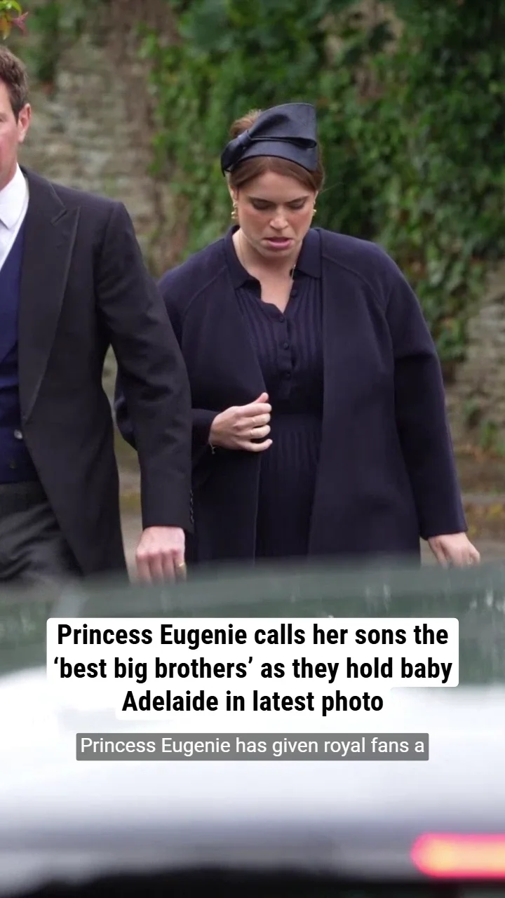 Princess Eugenie calls her sons the ‘best big brothers’ as they hold baby Adelaide in latest photo