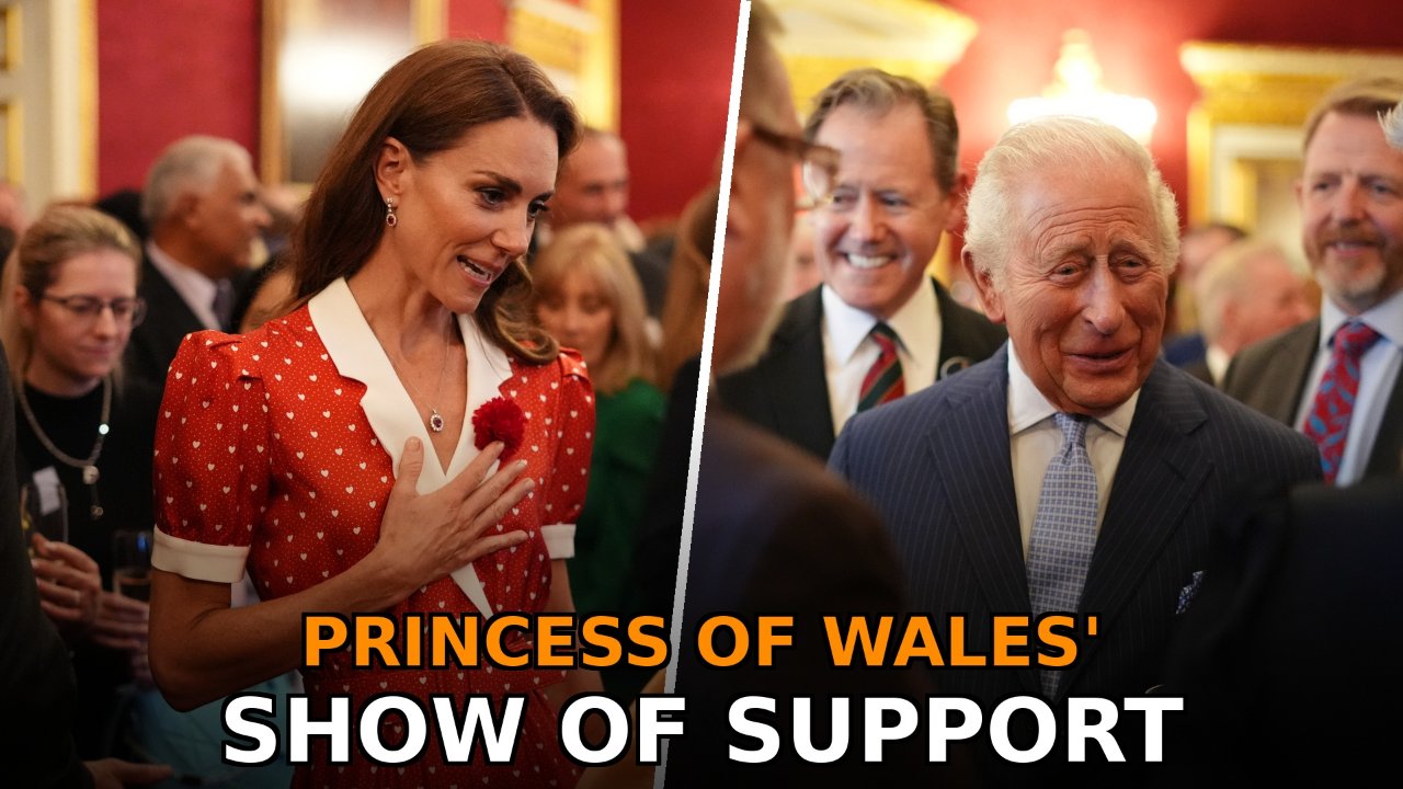 Princess of Wales shows her support for King Charles at emotional Cancer Research UK event