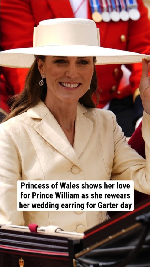 Princess of Wales shows her love for Prince William as she rewears her wedding earrings for Garter Day