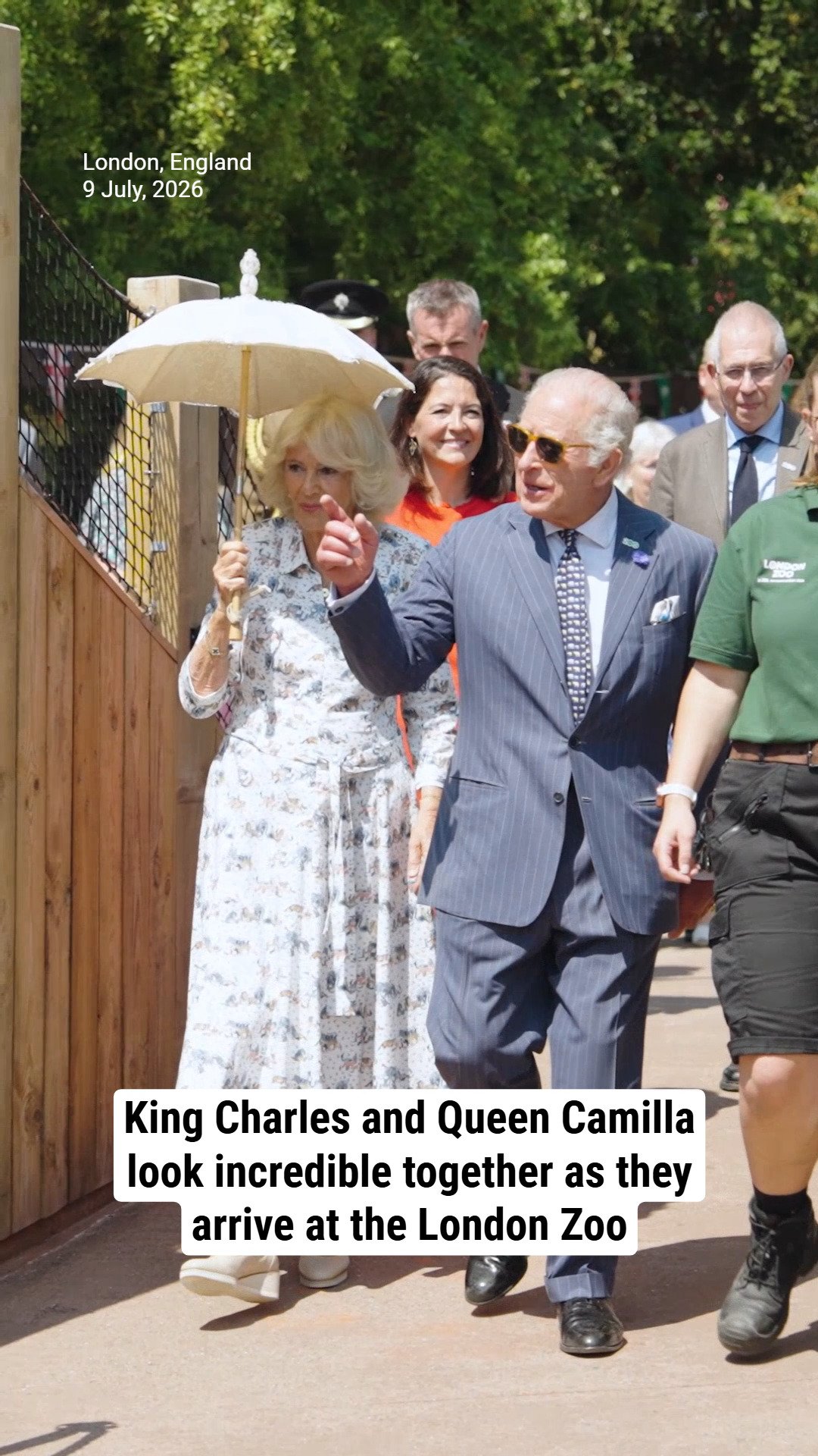 King Charles and Queen Camilla look incredible together as they arrive at the London Zoo