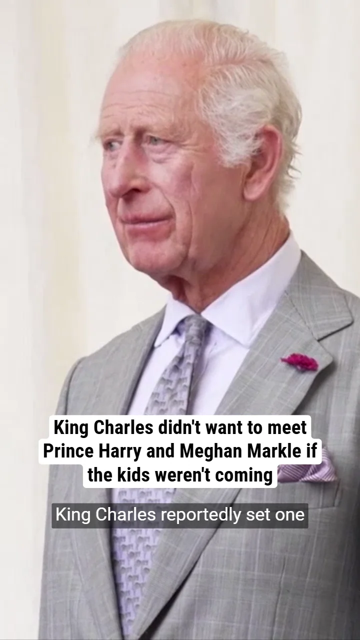 King Charles didn't want to meet Prince Harry and Meghan Markle if the kids weren't coming