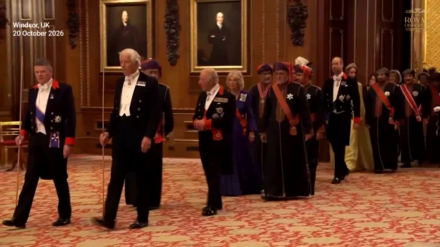 King Charles Hosts State Banquet for the Sultan of Oman at Windsor Castle