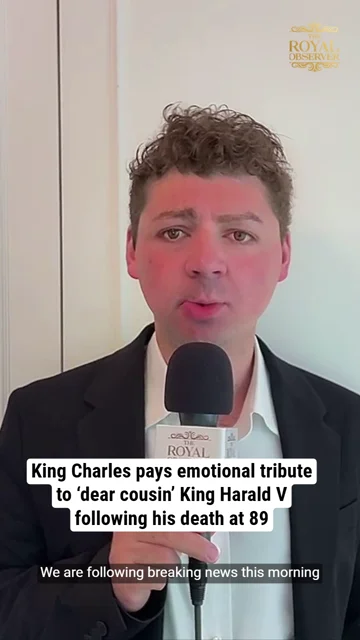 King Charles pays emotional tribute to ‘dear cousin’ King Harald V following his death at 89