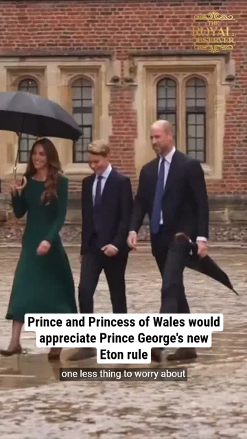 Prince and Princess of Wales would appreciate Prince George's new Eton rule