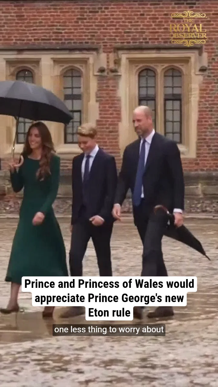Prince and Princess of Wales would appreciate Prince George's new Eton rule