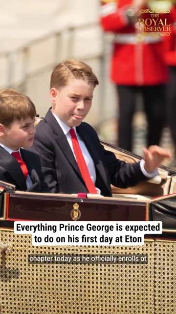 Everything Prince George is expected to do on his first day at Eton