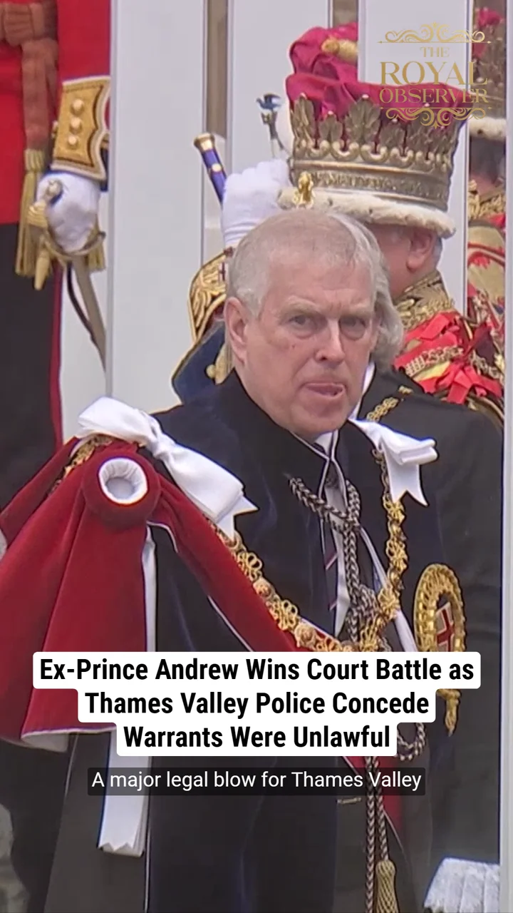 Ex-Prince Andrew Wins Court Battle as Thames Valley Police Concede Warrants Were Unlawful