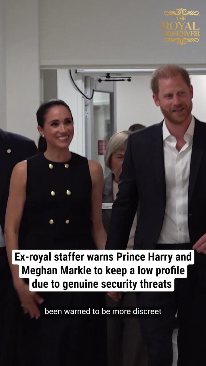 Ex-royal staffer warns Prince Harry and Meghan Markle to keep a low profile due to genuine security threats