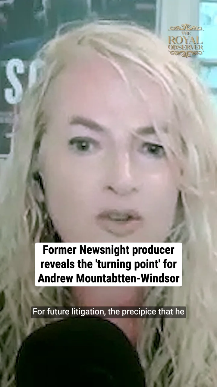 Former Newsnight producer reveals the 'turning point' for Andrew Mountabtten-Windsor