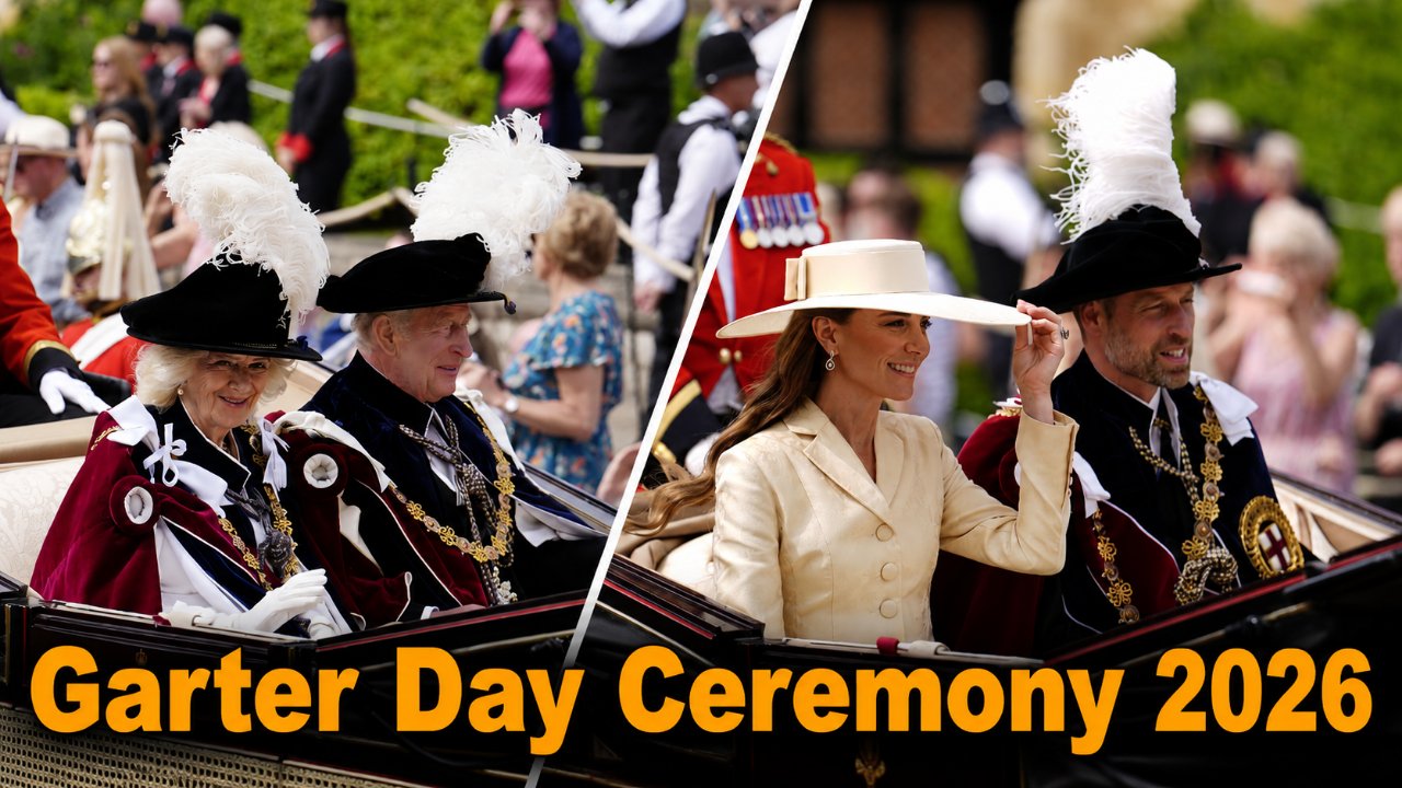 Royal family comes together for historic Garter Day service in Windsor