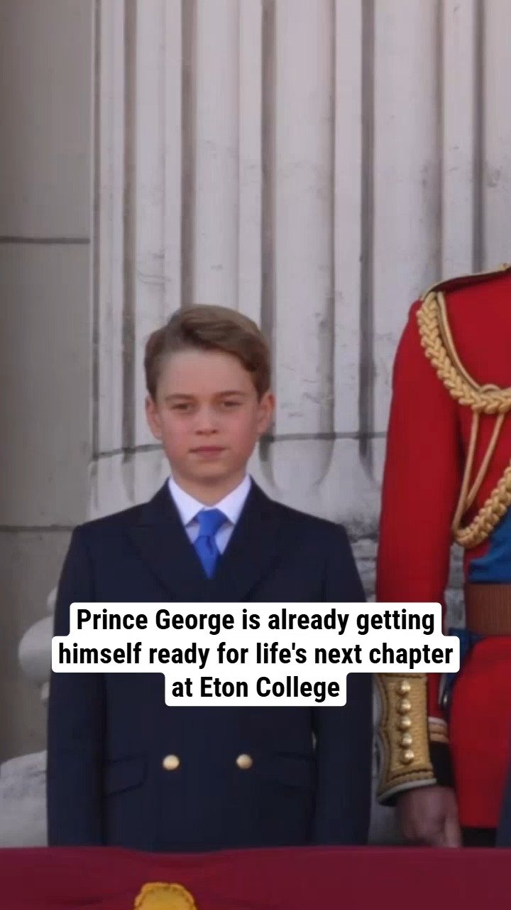 Prince George is already getting himself ready for life's next chapter at Eton College