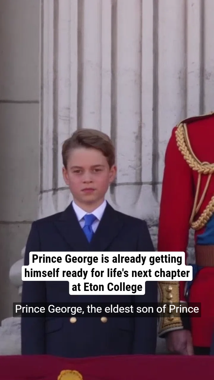 Prince George is already getting himself ready for life's next chapter at Eton College