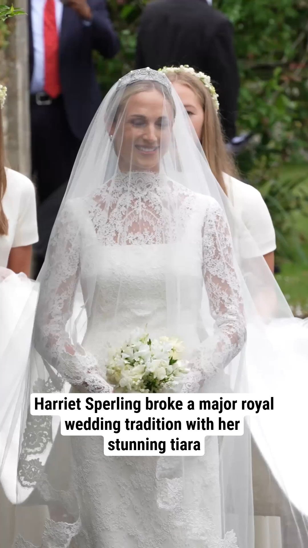 Harriet Sperling broke a major royal wedding tradition with her stunning tiara