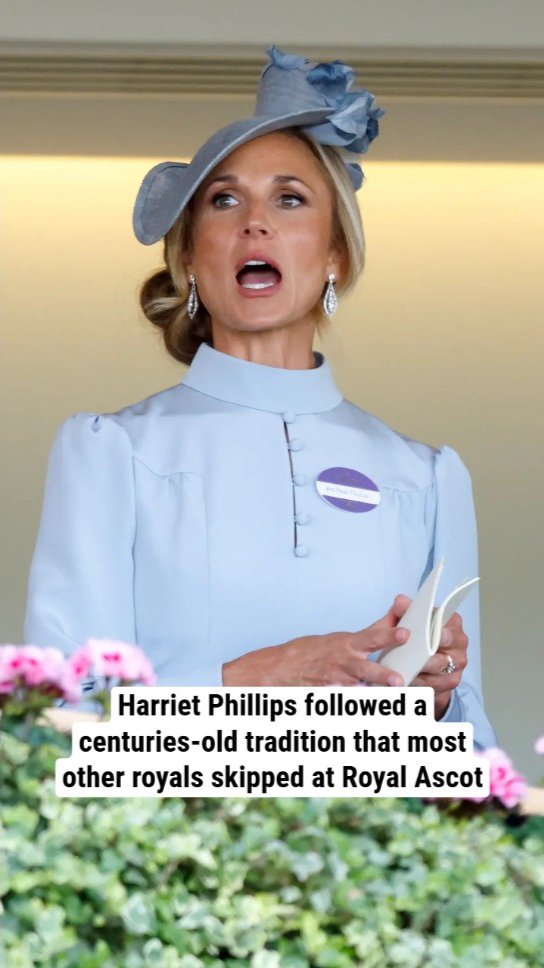 Harriet Phillips followed a centuries-old tradition that most royals skipped at Royal Ascot