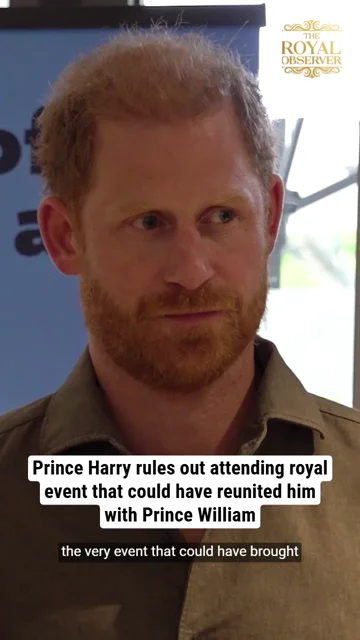 Prince Harry rules out attending royal event that could have reunited him with Prince William