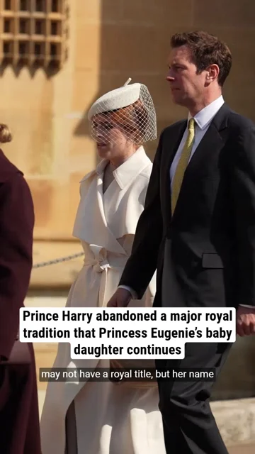 Prince Harry abandoned a major royal tradition that Princess Eugenie’s baby daughter continues