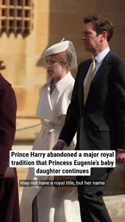 Prince Harry abandoned a major royal tradition that Princess Eugenie’s baby daughter continues