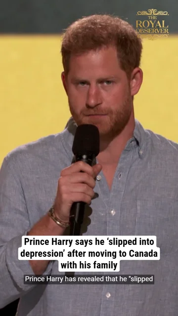 Prince Harry Says He ‘Slipped Into Depression’ after moving to Canada with his family