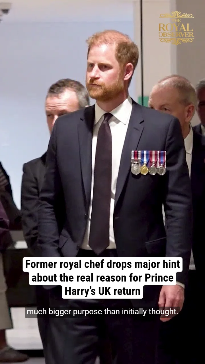 Former royal chef drops major hint about the real reason for Prince Harry’s UK return