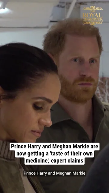 Prince Harry and Meghan Markle are now getting a 'taste of their own medicine,’ expert claims
