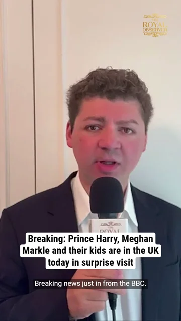 Breaking: Prince Harry, Meghan Markle and their kids are in the UK today in surprise visit