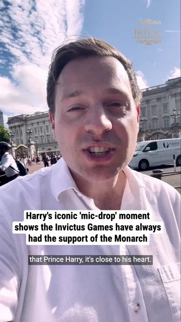 Harry's iconic 'mic-drop' moment shows the Invictus Games have always had the support of the Monarch