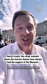 Harry's iconic 'mic-drop' moment shows the Invictus Games have always had the support of the Monarch