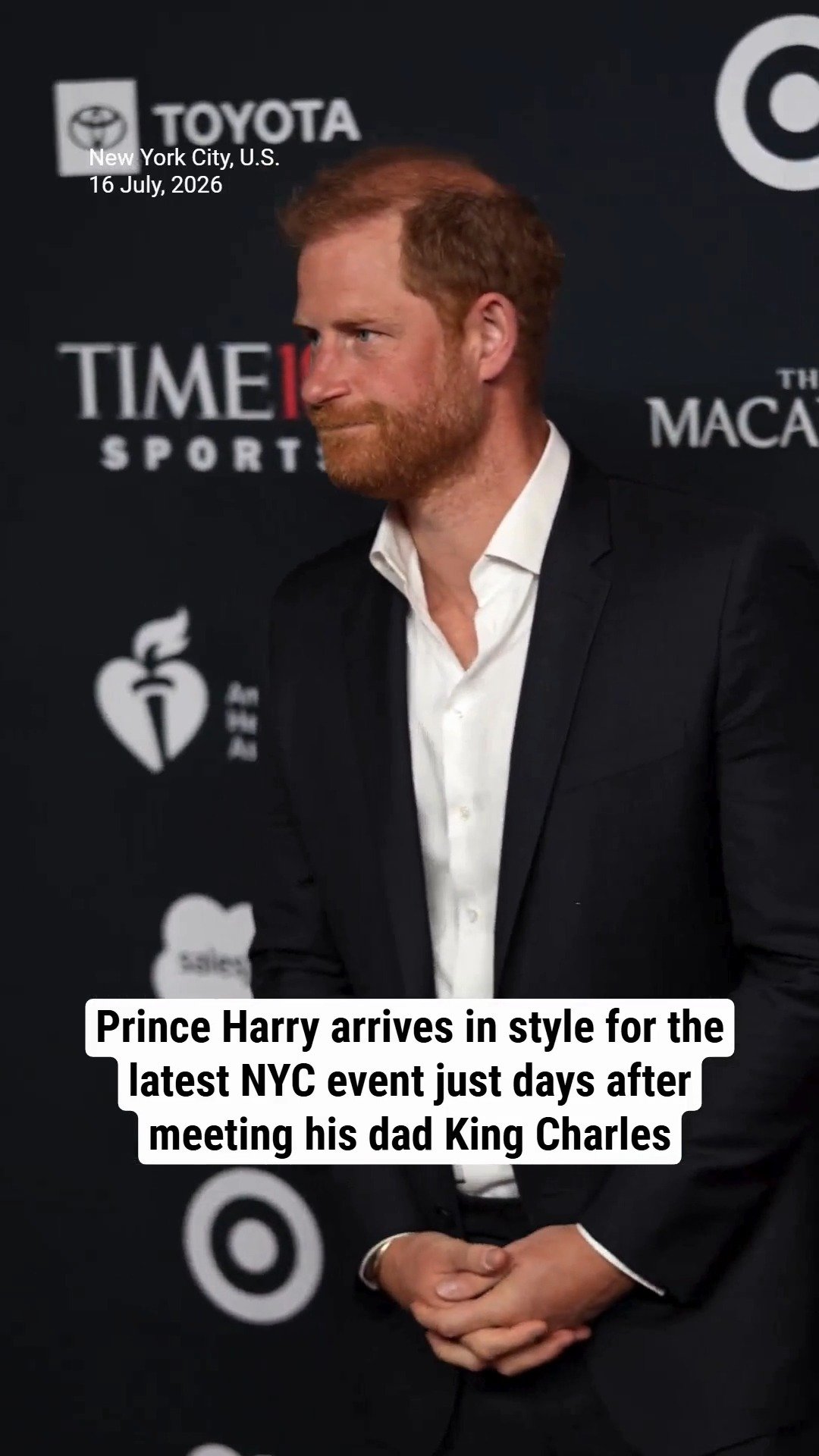 Prince Harry arrives in style for the latest NYC event just days after meeting his dad King Charles