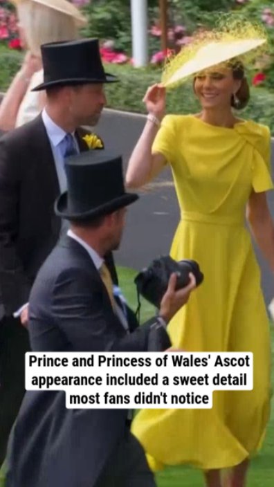 Prince and Princess of Wales' Ascot appearance included a sweet detail most fans didn't notice