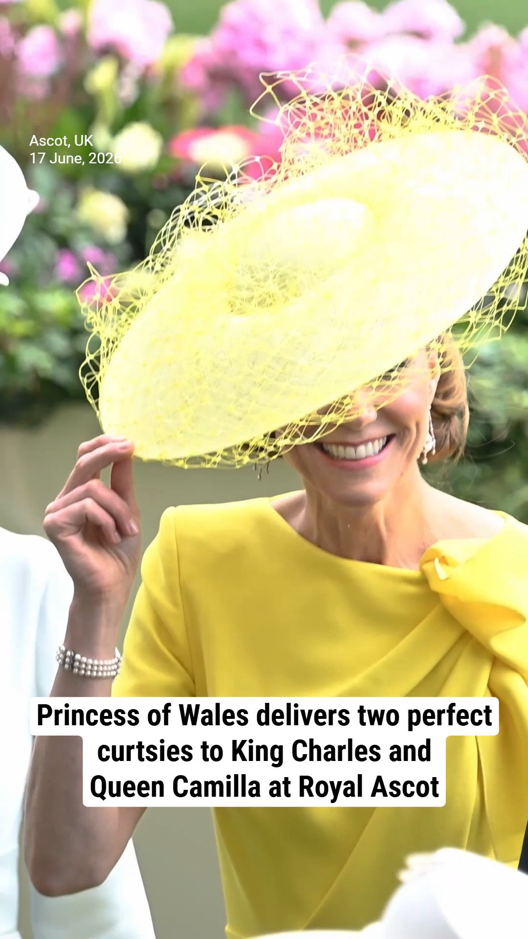 Princess of Wales delivers two perfect curtsies to King Charles and Queen Camilla at Royal Ascot